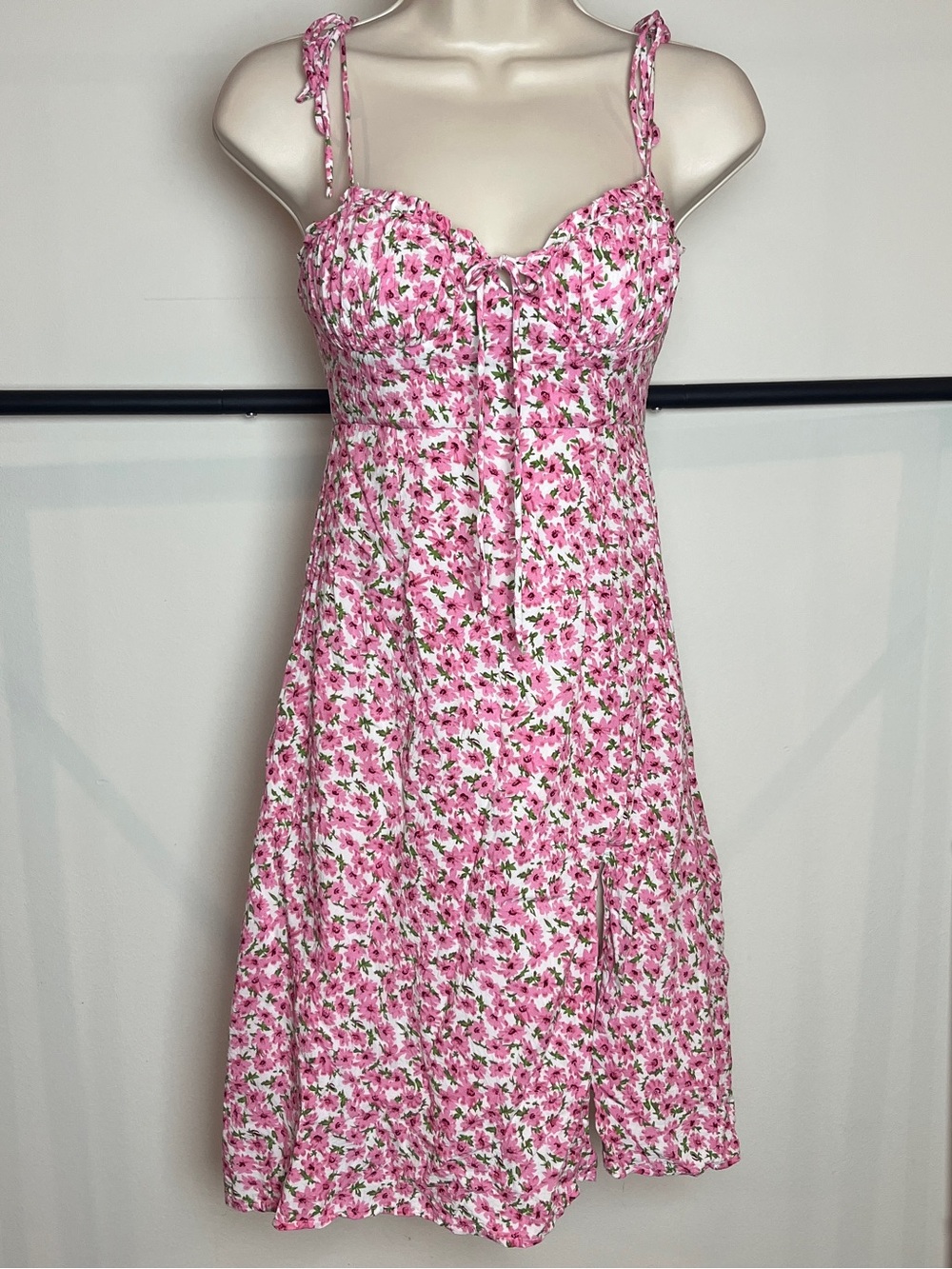 Hello Molly Floral Smocked Midi Dress Small Cottagecore Babydoll Summer